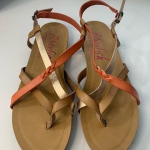 Blowfish Malibu Kids Sandal girl size 3,4,5 NWOT Terracota/Nude/Rose Gold.